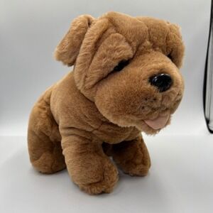 ✨Vintage Royal Plush‎ Toys Shar Pei Dog Plush Stuffed Animal Puppy Brown Toy